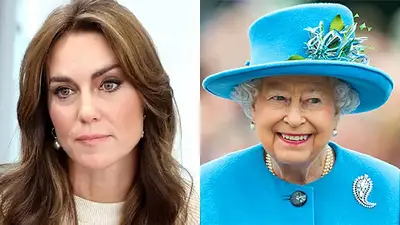 Kate Middleton e Isabel II de Reino Unido Kate Middleton e Isabel II de Reino Unido