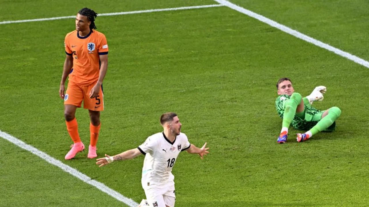 Austria da el golpe, con gol cerca del final vence a Países Bajos y gana Grupo D de la Eurocopa