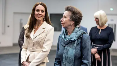 Kate Middleton y la príncesa Ana Kate Middleton y la príncesa Ana