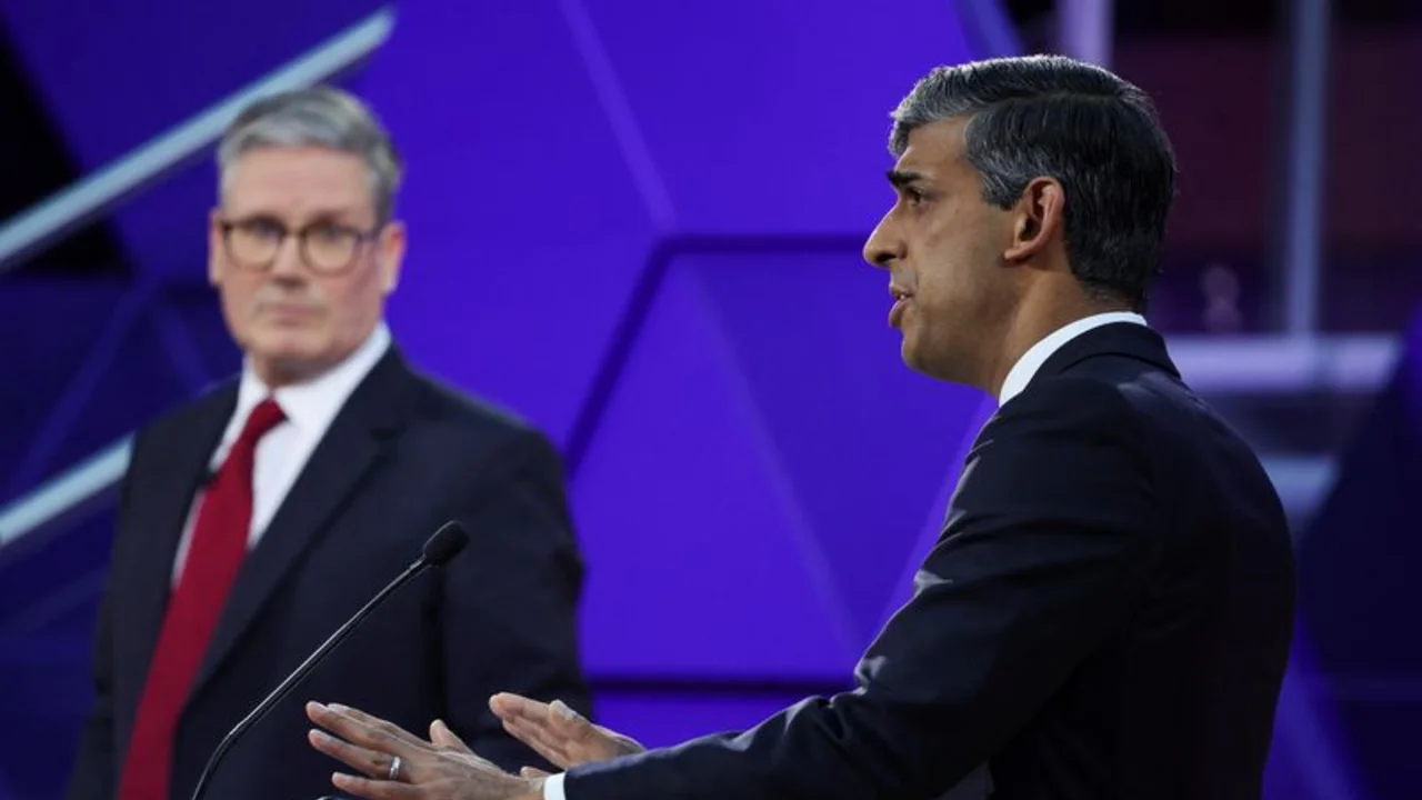 Sunak y Starmer se enfrentan en un tenso debate final antes de las elecciones británicas