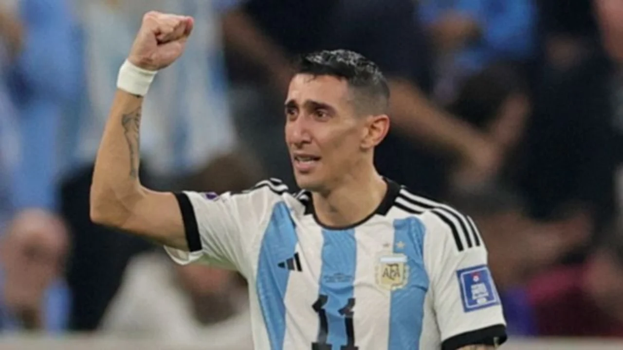 Di María vivió un emocionante momento con su hija en pleno partido de la Selección Argentina
