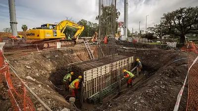 Obras en el Puente Labruna Obras en el Puente Labruna