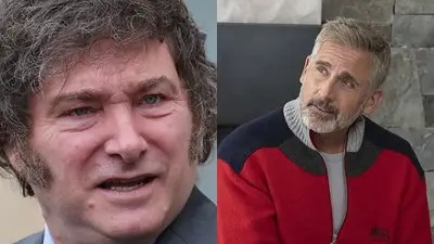 Steve Carell. Javier Milei. Steve Carell. Javier Milei.