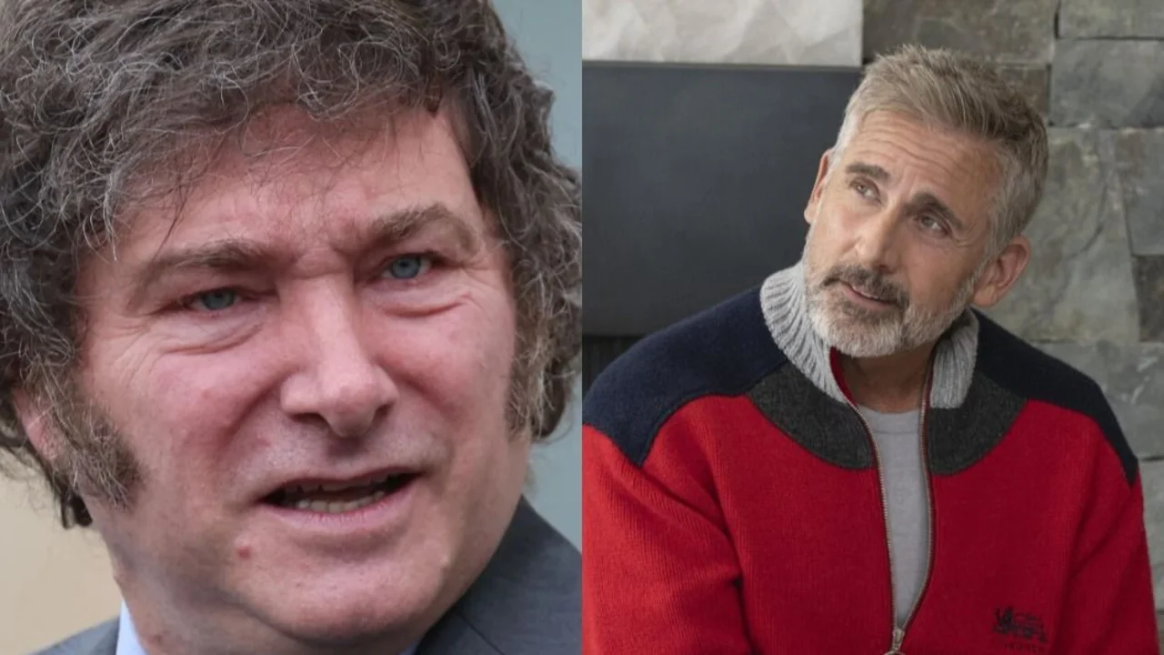 Steve Carell.  Javier Milei.