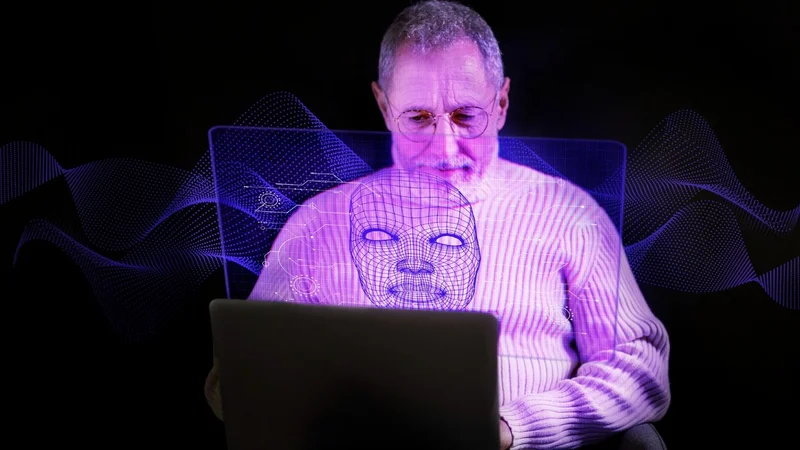 Una persona usando una computadora