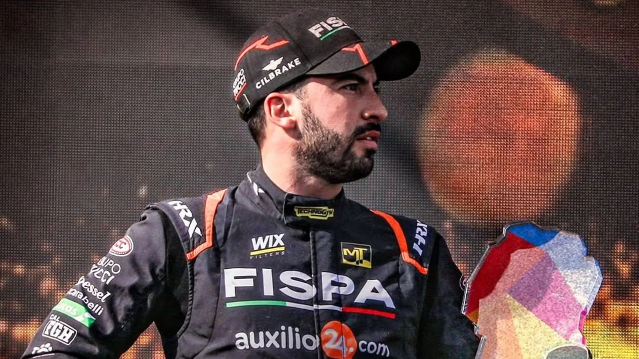 Julián Santero en el podio del TC en Córdoba.