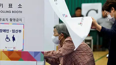 Proyectan triunfo de liberal Lee Jae-myung en elecciones presidenciales de Corea del Sur Proyectan triunfo de liberal Lee Jae-myung en elecciones presidenciales de Corea del Sur