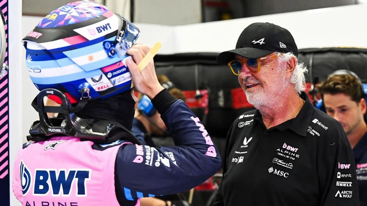 Franco Colapinto y Flavio Briatore.