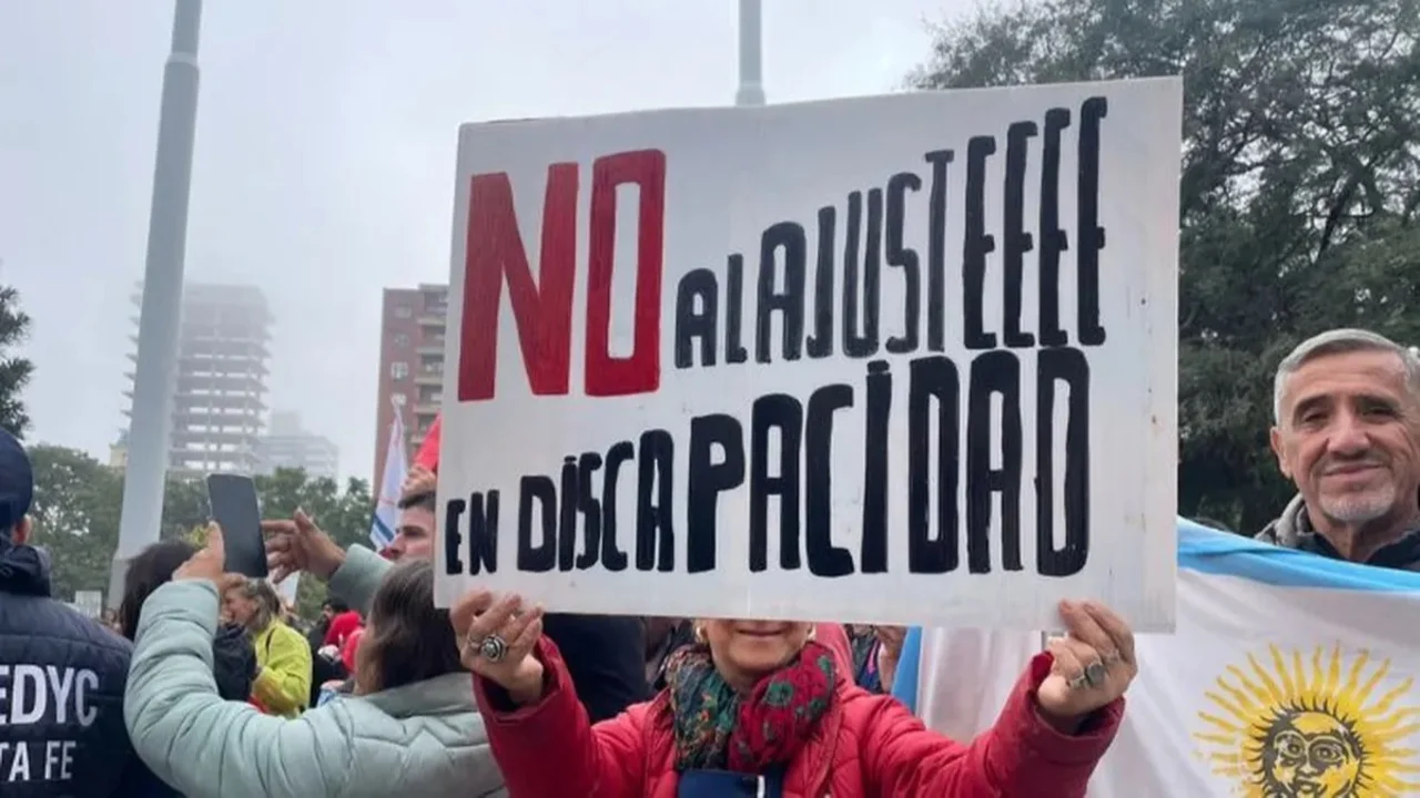 Marcha contra el ajuste en discapacidad. 