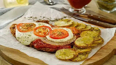 comida, recetas, milanesa, milanesa napolitana, queso, salsa comida, recetas, milanesa, milanesa napolitana, queso, salsa