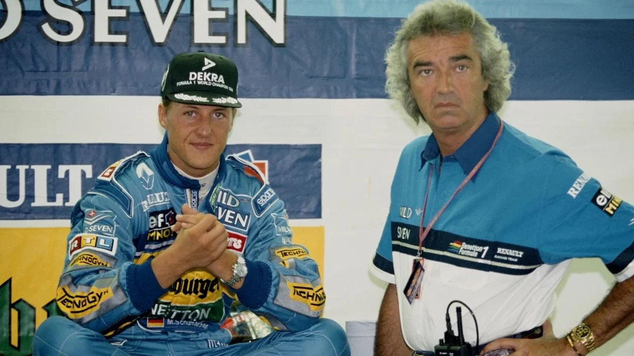 Michael Schumacher y Flavio Briatore.