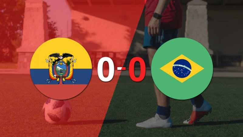 Ecuador y Brasil terminaron sin goles