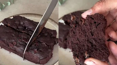 Receta de brownies de chocolate sin harina, sin gluten y sin azúcar: muy esponjoso y no lleva horno