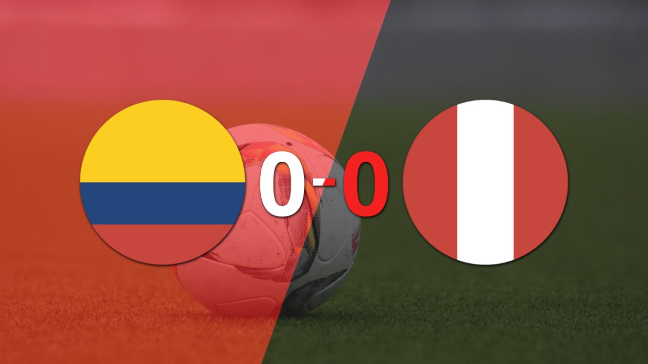 Colombia y Perú igualaron sin goles en el marcador