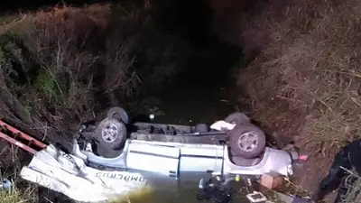 Vuelco fatal en la ruta 33. Vuelco fatal en la ruta 33.