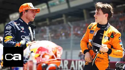 Max Verstappen y Oscar Piastri. Max Verstappen y Oscar Piastri.