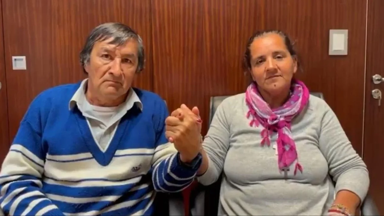 El padre y la madre de Loan Danilo Peña