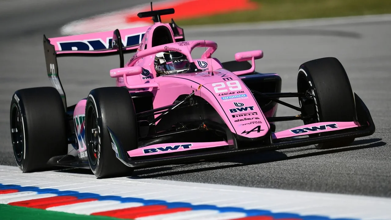 El monoplaza de DAMS Lucas Oil en F3.