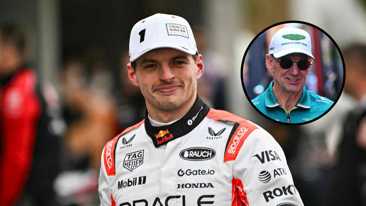 Max Verstappen y Adrian Newey.