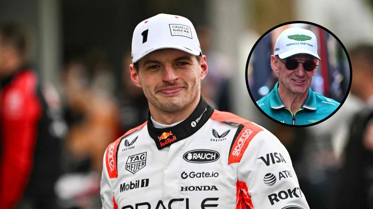Max Verstappen y Adrian Newey.