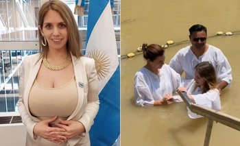 Tras votar en contra los jubilados, una diputada se bautizó en el río Jordán | Mundo libertario