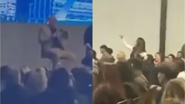 Video: Espert trató a Florencia Kirchner de "hija de puta" y fue abucheado por alumnos de la UCA