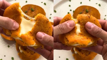Receta sin harinas y sin gluten de bombas de zanahoria rellenas con queso: no inflaman y se hacen rápido