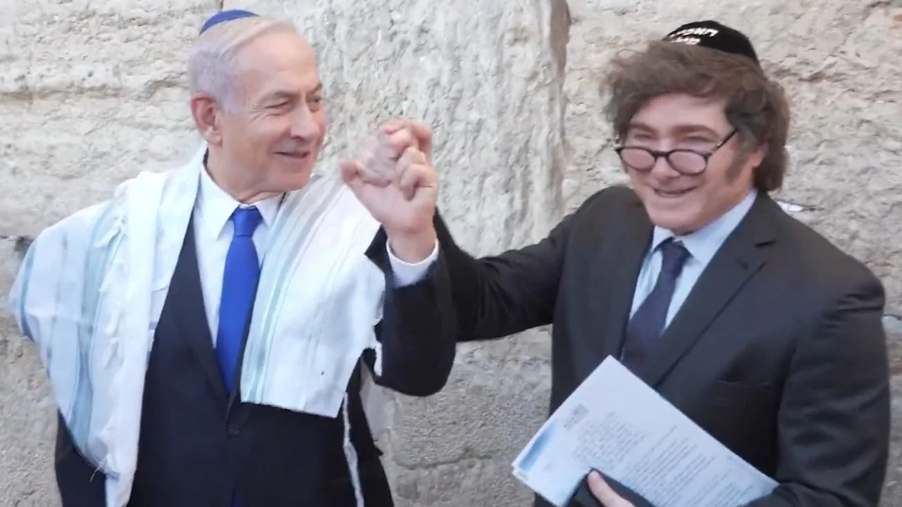 Milei rezó con Netanyahu en el día de los bombardeos a Irán
