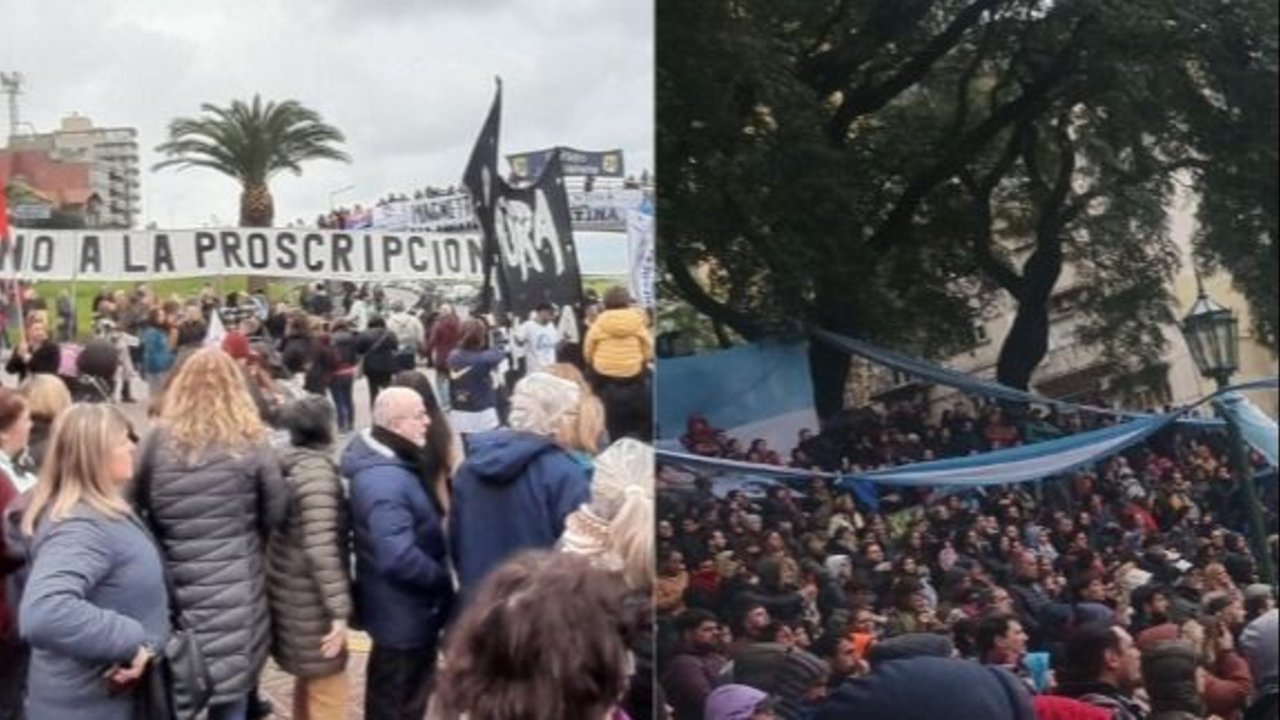 Condena a Cristina: siguen las marchas en defensa de la democracia en distintas partes del país