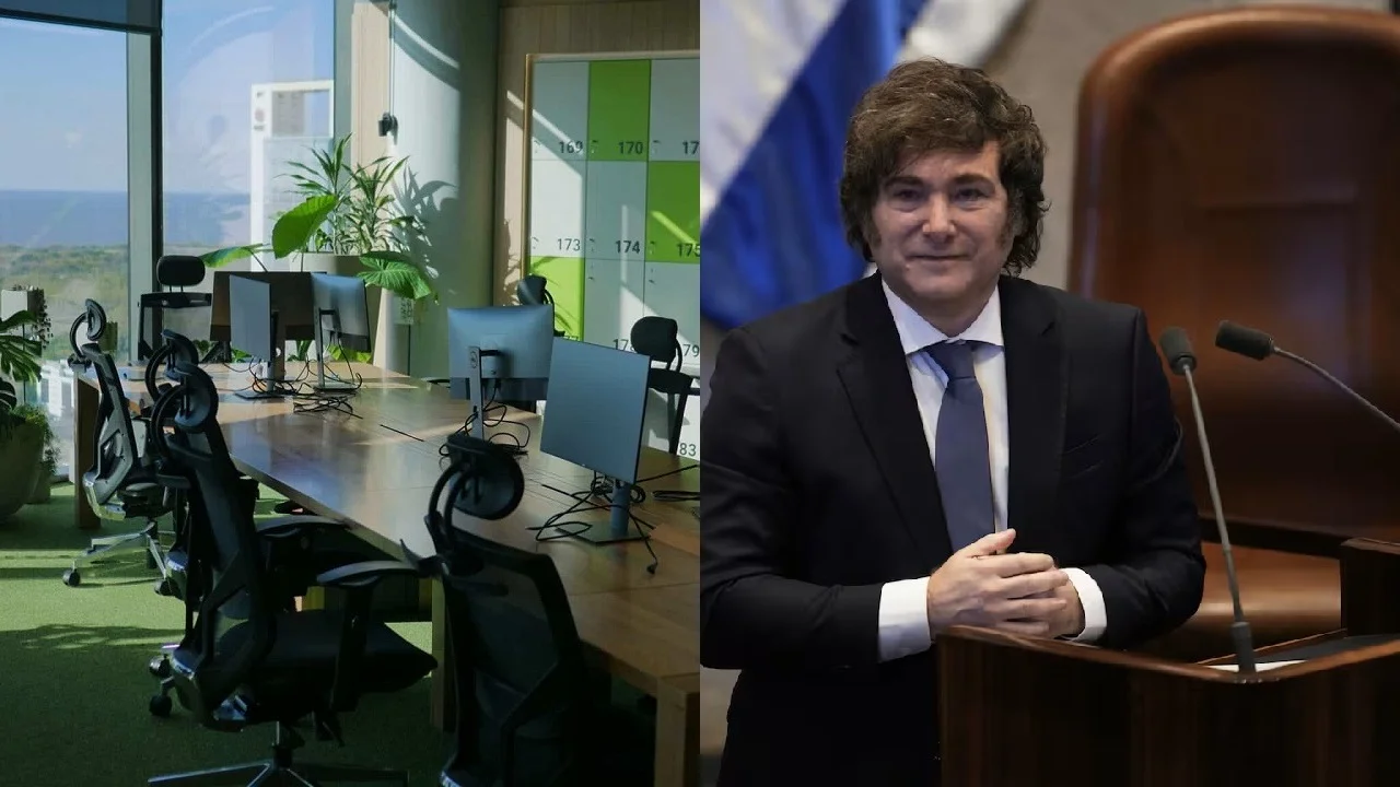 Oficina vacía Javier Milei