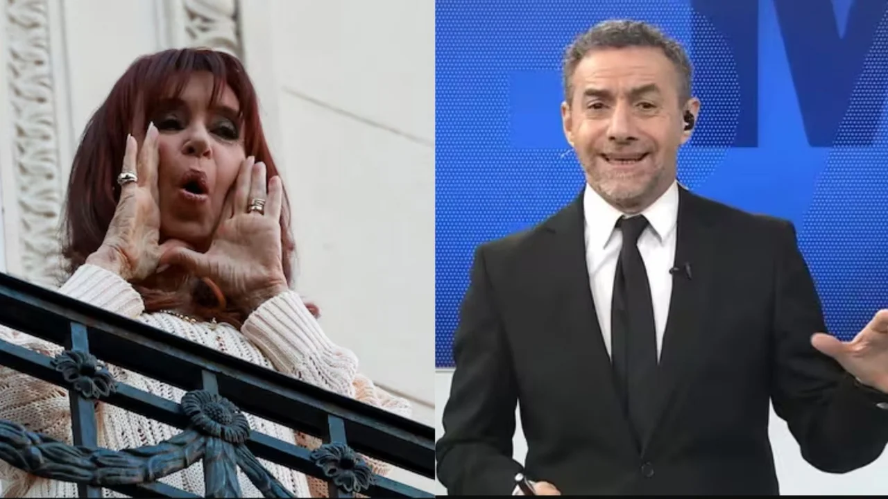 Para Luis Majul, Cristina Kirchner sale al balcón solo para molestarlo