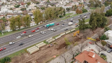 Cierran temporalmente un acceso a la autopista Dellepiane por obras para evitar inundaciones