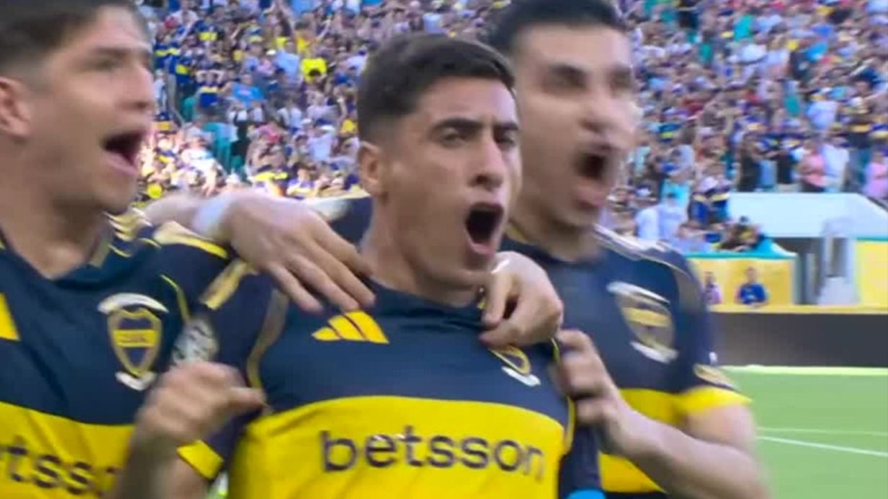 El gol histórico de Merentiel para Boca a Benfica en el Mundial de Clubes