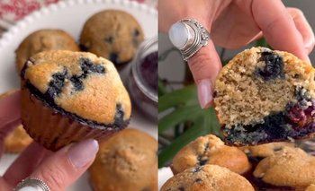 Receta sin gluten y sin azúcar de muffins de arándanos | Recetas de cocina