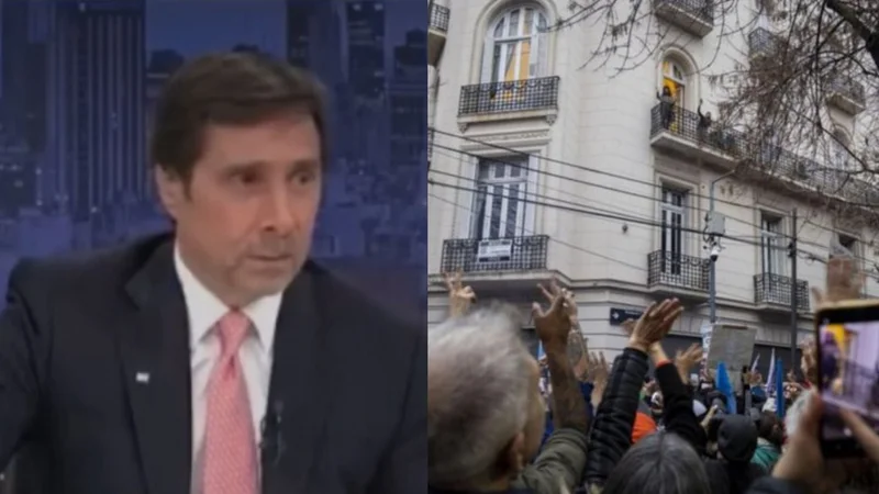 Qué dijo Eduardo Feinmann en vivo sobre la marcha de Cristina. Video de Feinmann contra Cristina. Eduardo Feinmann pide que no muestren la marcha en A24.