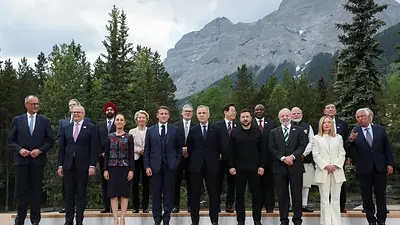 Líderes del G7 siguen adelante sin Trump, Canadá ayuda a Ucrania Líderes del G7 siguen adelante sin Trump, Canadá ayuda a Ucrania