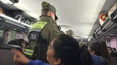 Gendarmería hace retenes y demora la llegada de manifestantes antes de la marcha por Cristina Kirchner