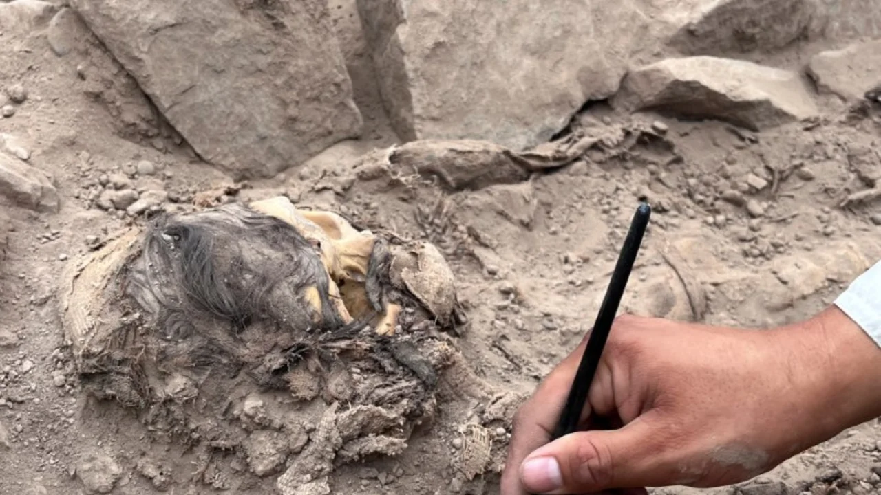 Hallan momia de al menos 900 años de antigüedad durante instalación de tuberías de gas en Perú