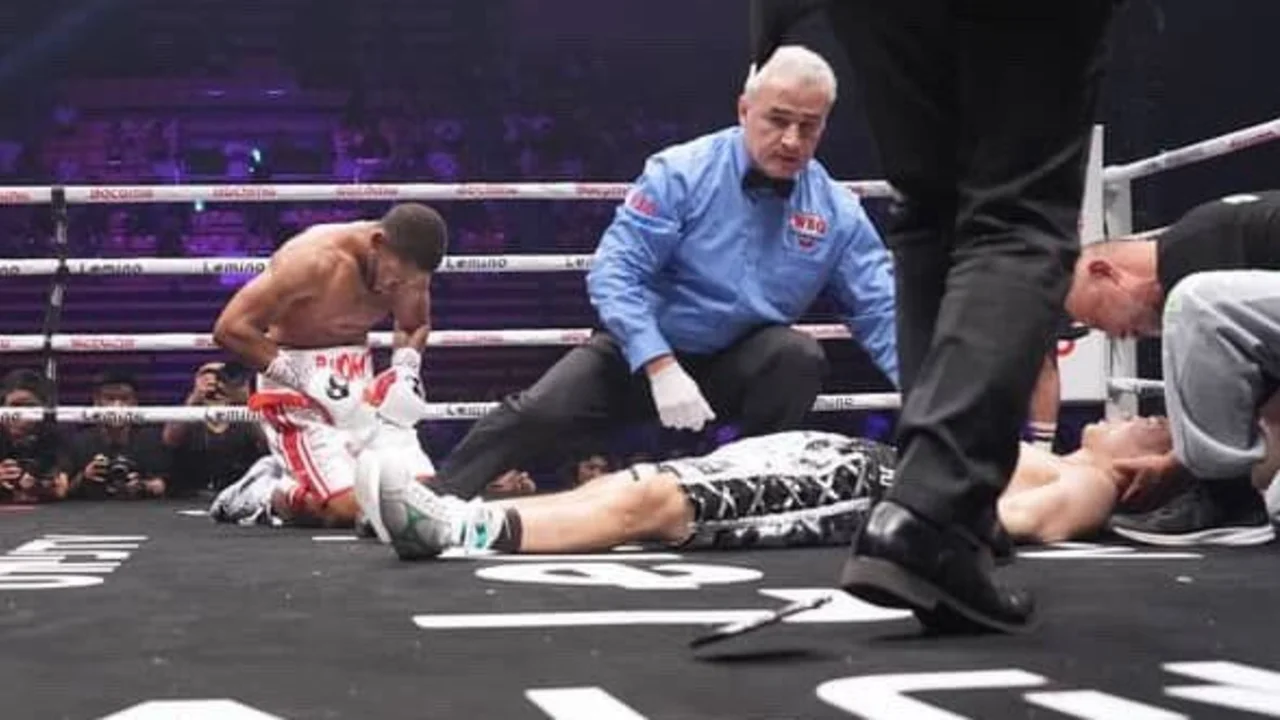 Conmoción en el boxeo por el terrible KO en una pelea por título mundial que dirigió un argentino