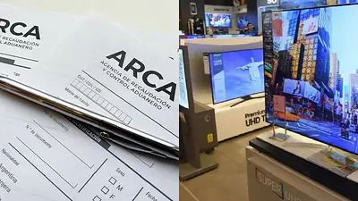 Logo de ARCA y televisores Logo de ARCA y televisores