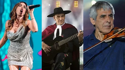 Soledad Pastorutti; el Chaqueño Palavecino y Peteco Carabajal Soledad Pastorutti; el Chaqueño Palavecino y Peteco Carabajal