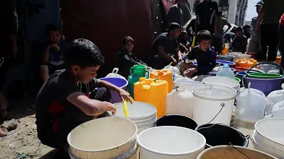 Gaza sufre una sequía provocada por el colapso de los sistemas hídricos, según UNICEF Gaza sufre una sequía provocada por el colapso de los sistemas hídricos, según UNICEF