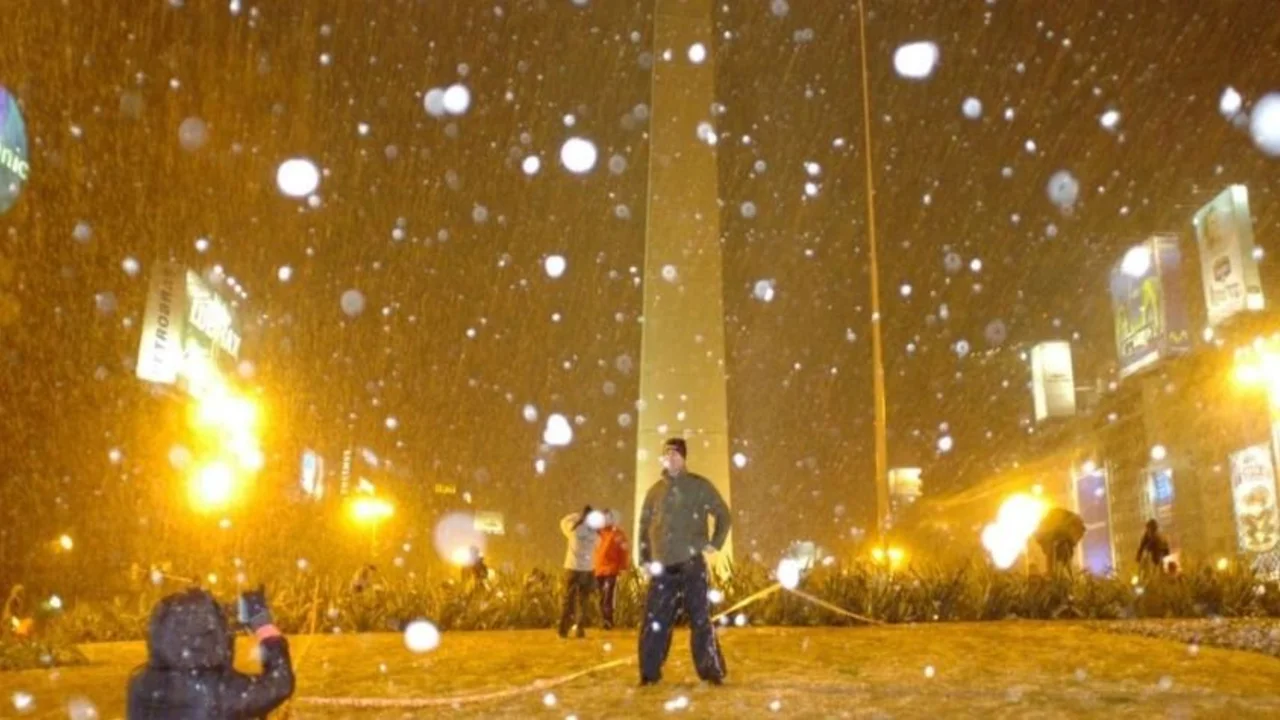 Nieve en Buenos Aires.