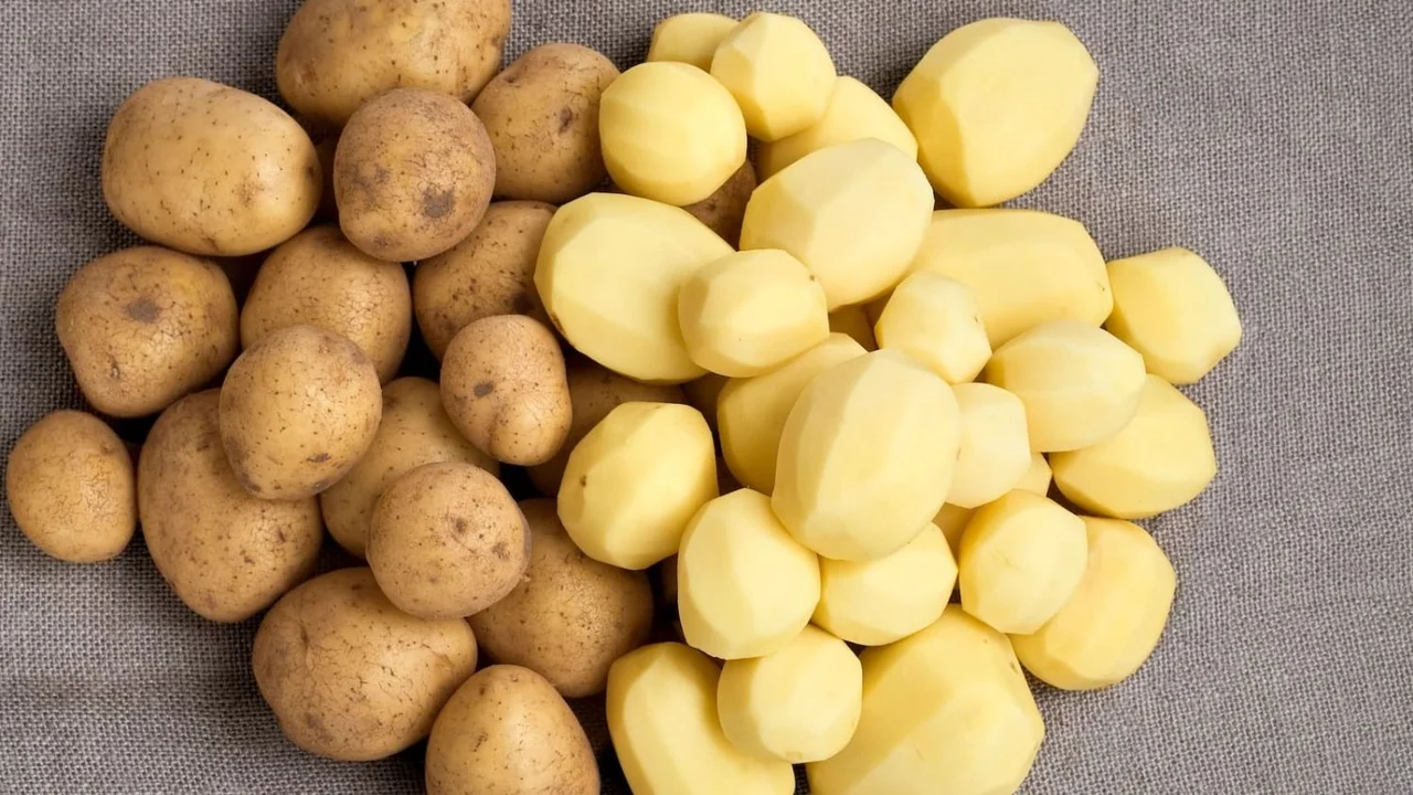 papas, papas con cáscara, papas al horno