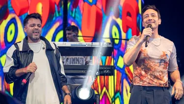 Furor por Luciano Pereyra con un famoso grupo del cuarteto