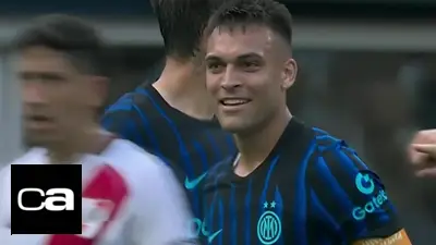 La irónica reacción de Lautaro Martínez tras una patada de Martínez Quarta La irónica reacción de Lautaro Martínez tras una patada de Martínez Quarta