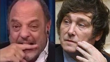 La furia de Baby Etchecopar mientras hablaba de Milei: "Mierda"
