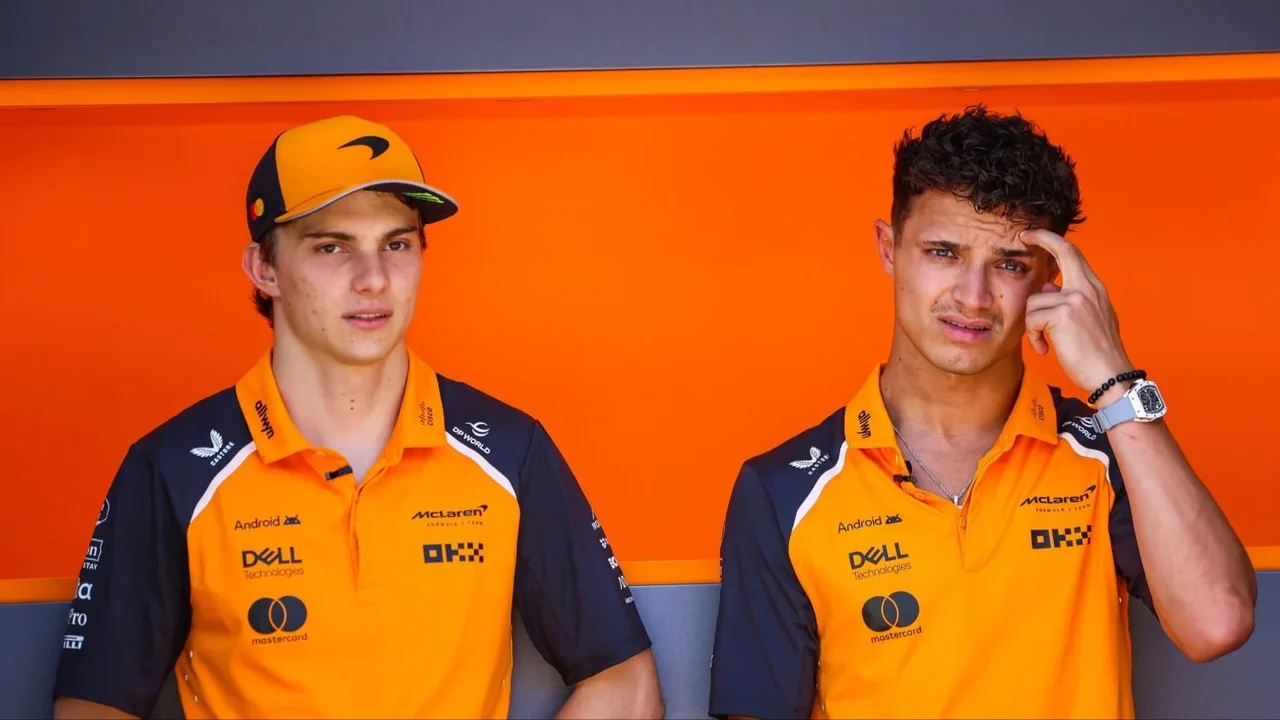 Oscar Piastri y Lando Norris