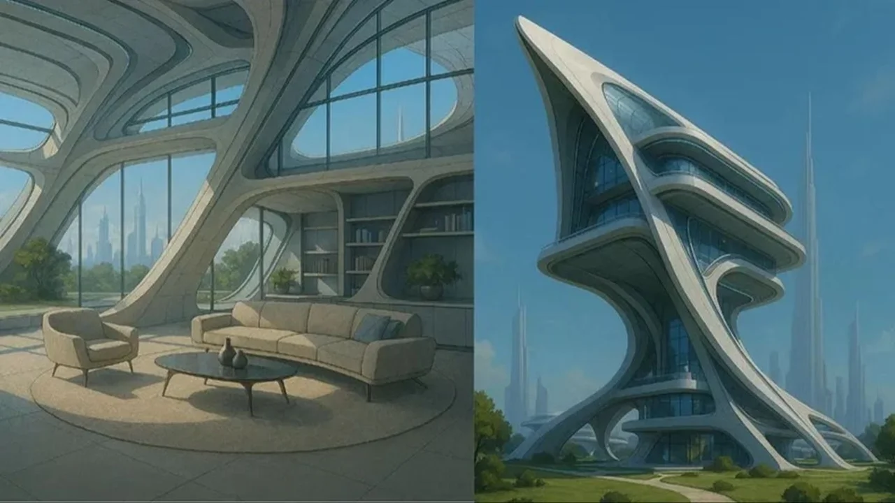 Casas futuristas hechas con Inteligencia Artificial