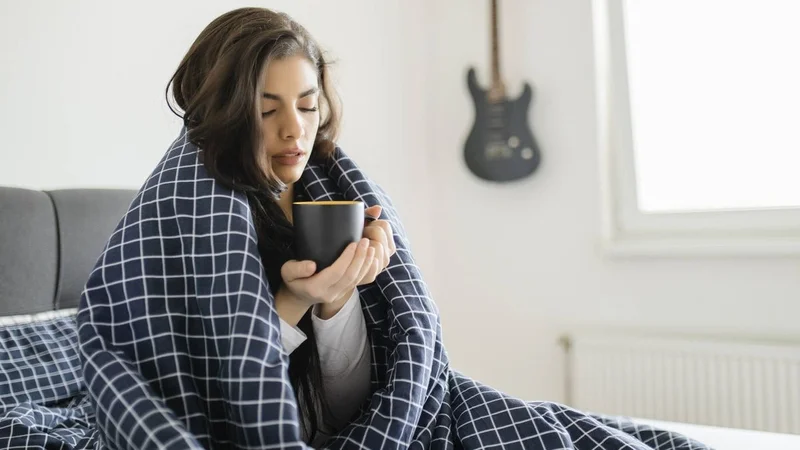 Mujer con frío